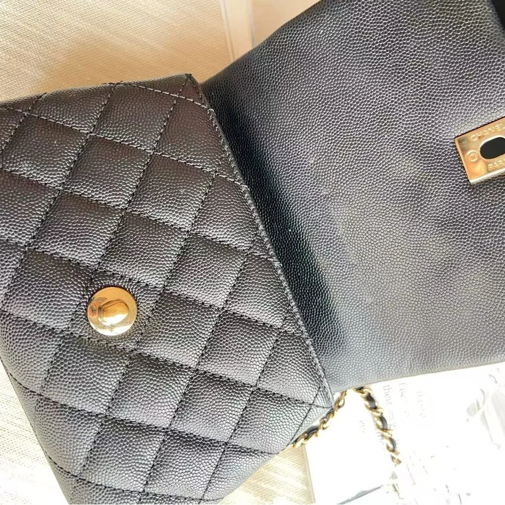 Chanel Caviar Mini Caviar Coco Handle Bag Black - Picture 8 of 10